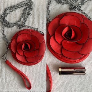 Red rose mini purse